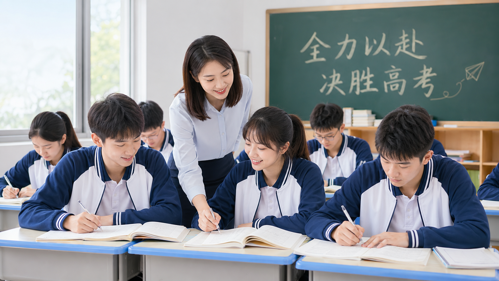 学生在教室学习